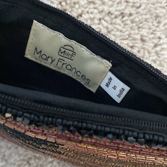 NWT Mary Frances Black Multi-Color Beaded Crossbody Purse - Picture 3 of 11